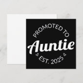 Gepromoveerd naar tante Est. 2025 I Aankondiging (Voorkant / Achterkant)