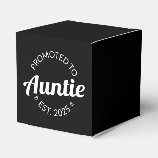 Gepromoveerd naar tante Est. 2025 I Bedankdoosjes (Achterkant)