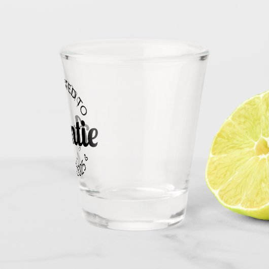 Gepromoveerd naar tante Est. 2025 I Shot Glas (Rechts)