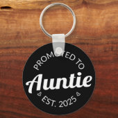 Gepromoveerd naar tante Est. 2025 I Sleutelhanger (Voorkant)