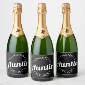 Gepromoveerd naar tante Est. 2025 I Sparkling Wijnetiket (Flessen)
