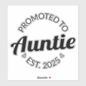 Gepromoveerd naar tante Est. 2025 I Sticker (Vel)