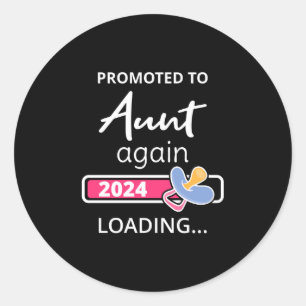 Gepromoveerd naar tante opnieuw 2024 laden I Ronde Sticker