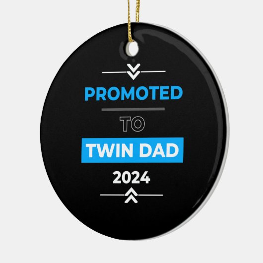 Gepromoveerd naar Twin Dad 2024 Keramisch Ornament (Links)