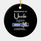 Gepromoveerd naar Uncle Again 2024 Loading I Keramisch Ornament (Voorkant)