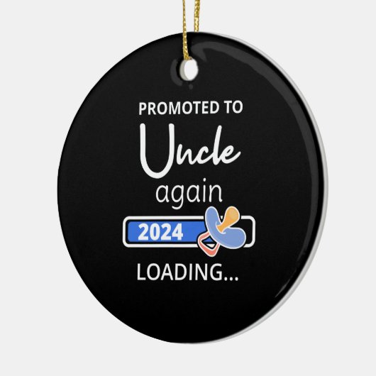 Gepromoveerd naar Uncle Again 2024 Loading I Keramisch Ornament (Links)