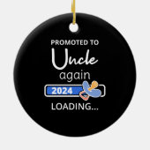 Gepromoveerd naar Uncle Again 2024 Loading I Keramisch Ornament (Achterkant)