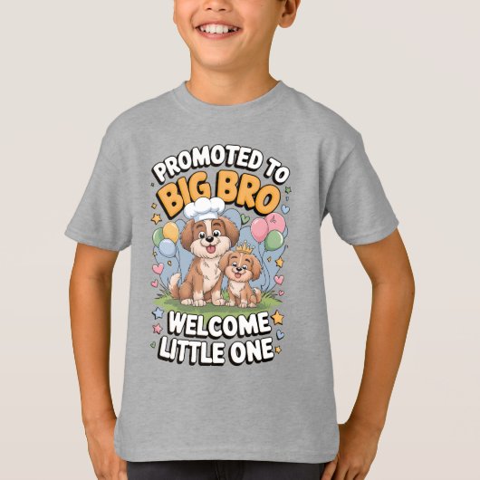 Gepromoveerd tot Big Bro, Big Brother T-shirt (Voorkant)