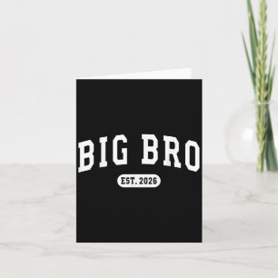 Gepromoveerd tot Big Bro EST 2026 New Brother Baby Kaart