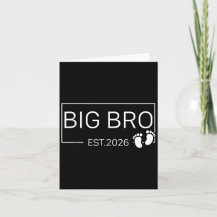 Gepromoveerd tot Big Bro EST 2026 New Brother Baby Kaart