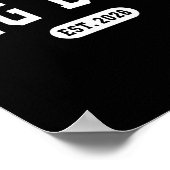 Gepromoveerd tot Big Bro EST 2026 New Brother Baby Poster (Hoek)