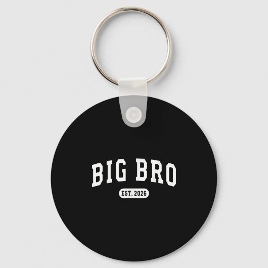 Gepromoveerd tot Big Bro EST 2026 New Brother Baby Sleutelhanger (Voorkant)