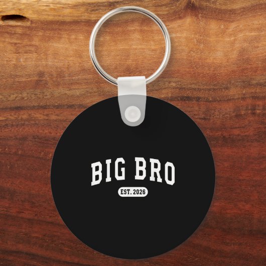 Gepromoveerd tot Big Bro EST 2026 New Brother Baby Sleutelhanger (Voorkant)