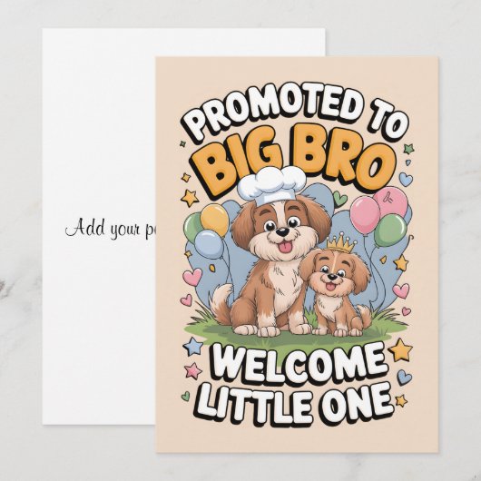 Gepromoveerd tot Big Brother, Big Brother, Aankondiging (Voorkant / Achterkant)