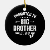 Gepromoveerd tot Big Brother est. 2024 Keramisch Ornament (Voorkant)
