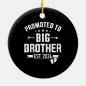 Gepromoveerd tot Big Brother est. 2024 Keramisch Ornament (Achterkant)