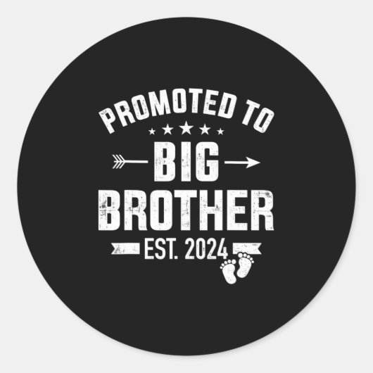 Gepromoveerd tot Big Brother est. 2024 Ronde Sticker (Voorkant)