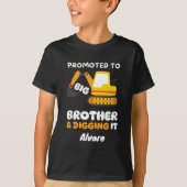 Gepromoveerd tot Big Brother graafmachine Verjaard T-shirt (Voorkant)