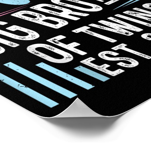 Gepromoveerd tot Big Brother of Twins EST 2026 Bab Poster (Hoek)