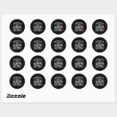 Gepromoveerd tot Big Brother of Twins EST 2026 Bab Ronde Sticker (Vel)