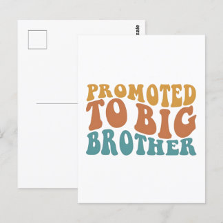 Gepromoveerd tot Big Sister, Big Brother shirt, Briefkaart