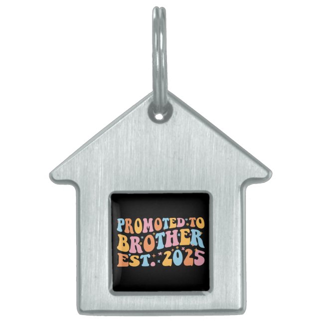 Gepromoveerd tot Broeder Est. 2025 III Huisdieren Naamplaatje (Voorkant)