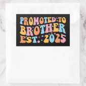 Gepromoveerd tot Broeder Est. 2025 III Rechthoekige Sticker (Tas)