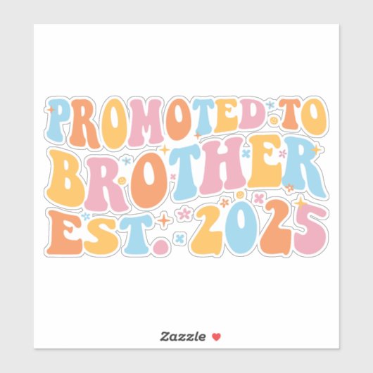 Gepromoveerd tot Broeder Est. 2025 III Sticker (Vel)