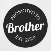 Gepromoveerd tot Broeder Est. 2026 I Labels (Design 2)