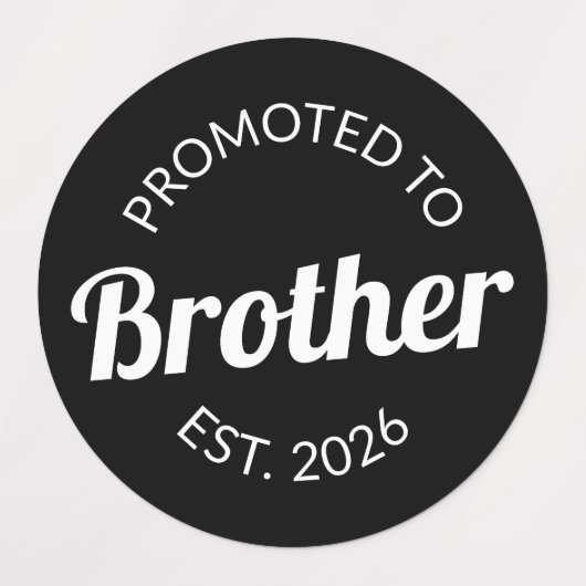 Gepromoveerd tot Broeder Est. 2026 I Labels (Design 1)