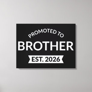Gepromoveerd tot Broeder Est. 2026 II Canvas Afdruk