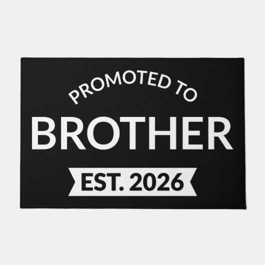 Gepromoveerd tot Broeder Est. 2026 II Deurmat (Voorkant)