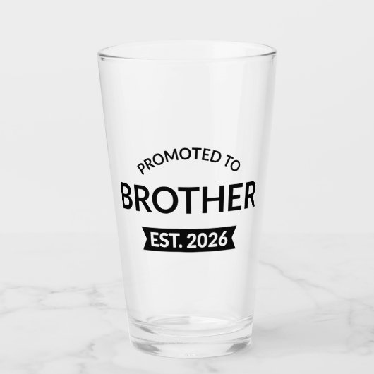 Gepromoveerd tot Broeder Est. 2026 II Glas (Voorkant)