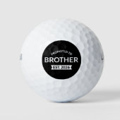 Gepromoveerd tot Broeder Est. 2026 II Golfballen (Voorkant)