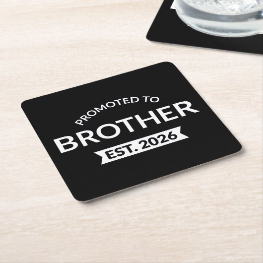 Gepromoveerd tot Broeder Est. 2026 II Kartonnen Onderzetters (Schuin)