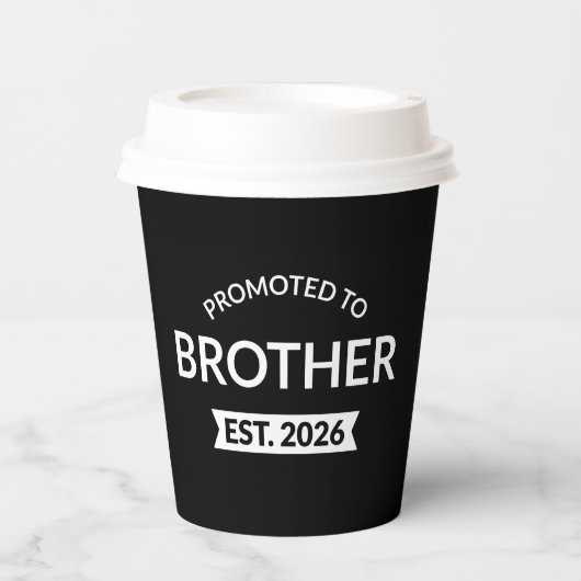 Gepromoveerd tot Broeder Est. 2026 II Papieren Bekers (Voorkant)