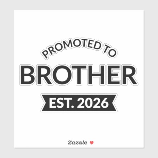 Gepromoveerd tot Broeder Est. 2026 II Sticker (Vel)