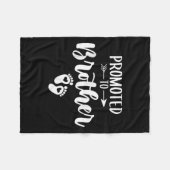 Gepromoveerd tot Brother Funny Women tot zwangersc Fleece Deken (Voorkant (Horizontaal))