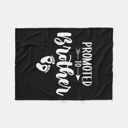 Gepromoveerd tot Brother Funny Women tot zwangersc Fleece Deken (Voorkant (Horizontaal))