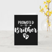 Gepromoveerd tot Brother Funny Women tot zwangersc Kaart (Gele Bloem)