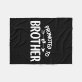 Gepromoveerd tot Brother Funny Zwangerschapsaankon Fleece Deken (Voorkant (Horizontaal))