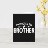 Gepromoveerd tot Brother Funny Zwangerschapsaankon Kaart (Gele Bloem)