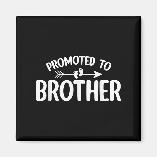 Gepromoveerd tot Brother Funny Zwangerschapsaankon Magneet (Voorkant)