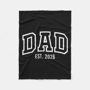 Gepromoveerd tot Dad Est 2026 Daddy to Be Gifts Fi Fleece Deken