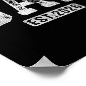 Gepromoveerd tot Dad Est 2026 Daddy to Be Gifts Fi Poster (Hoek)