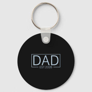 Gepromoveerd tot Dad Est 2026 voor New Daddy Boy B Sleutelhanger
