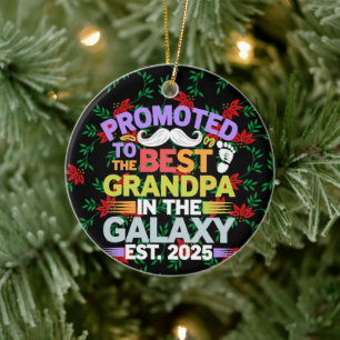 Gepromoveerd tot de beste opa in de Galaxy  Keramisch Ornament