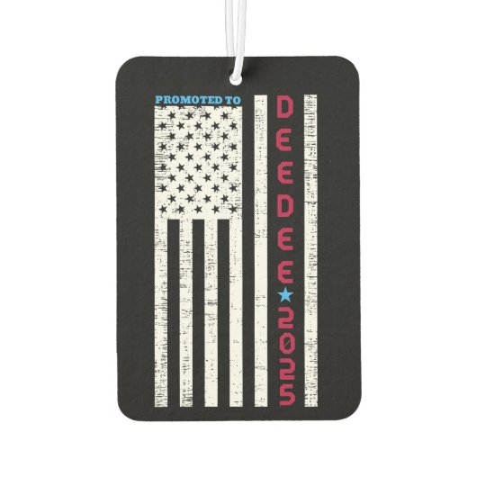 Gepromoveerd tot Dee-Dee Daddy First Time Dad Luchtverfrisser (Achterkant)