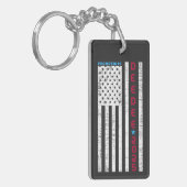 Gepromoveerd tot Dee-Dee Daddy First Time Dad Sleutelhanger (Voorkant Links)