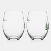 Gepromoveerd tot Geweldige grootouders Wijnglas Zonder Voet (Links)